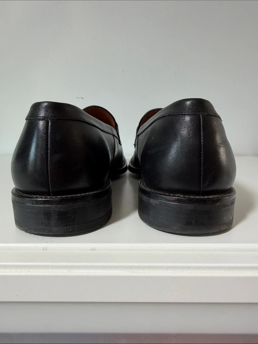 Men’s Classic Black Leather Penny Loafers